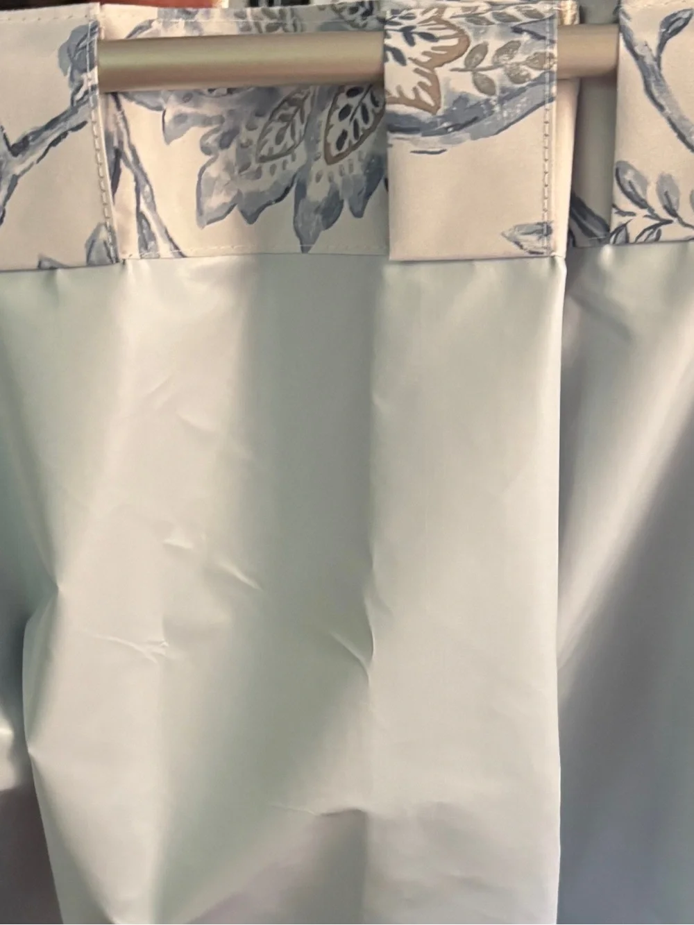 4 Floral Leafy Block-Out Curtain Panels